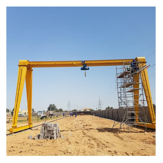 Produits chauds personnalisés grue à portique mobile à poutre unique 4 roues une grue à portique à cadre à vendre