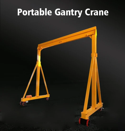 Petit atelier de grue à portique mobile sans rail portable 3 5 10 tonnes Mini grue à portique à hauteur réglable avec des prix bas et de haute qualité