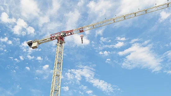 Grue à tour topless de 8 tonnes à charge maximale de flèche de 60 m